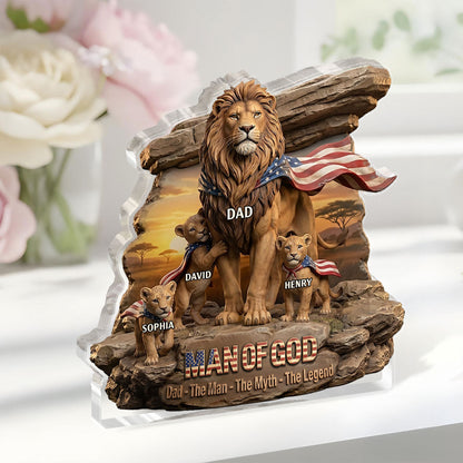 Man Of God - Personalized Acrylic Plaque GAPJS10061