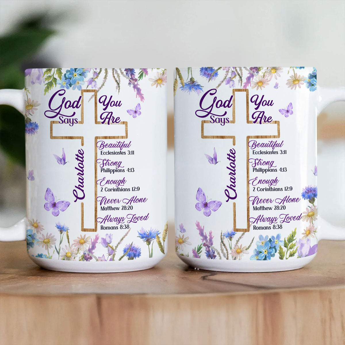 God Says You Are - Personalized Ceramic Coffee Mug