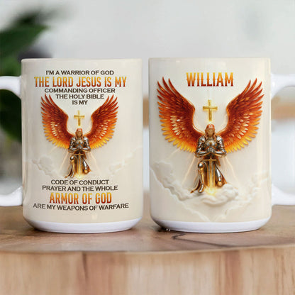 I'm A Warrior Of God - Personalized Ceramic Coffee Mug