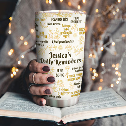 Inspirational Quote - Personalized Stainless Steel Tumbler