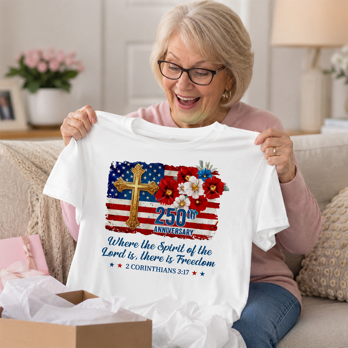 Freedom Scripture - 2D Unisex T-shirt GMJSTS200024