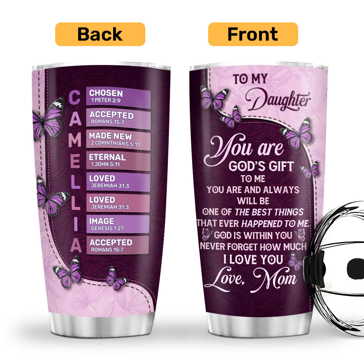 You Are God's Gift To Me - Personalized Stainless Steel Tumbler