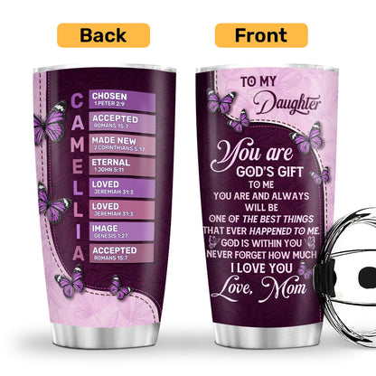 You Are God's Gift To Me - Personalized Stainless Steel Tumbler