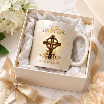 Heart Of A Servant Leader - Personalized Ceramic Coffee Mug