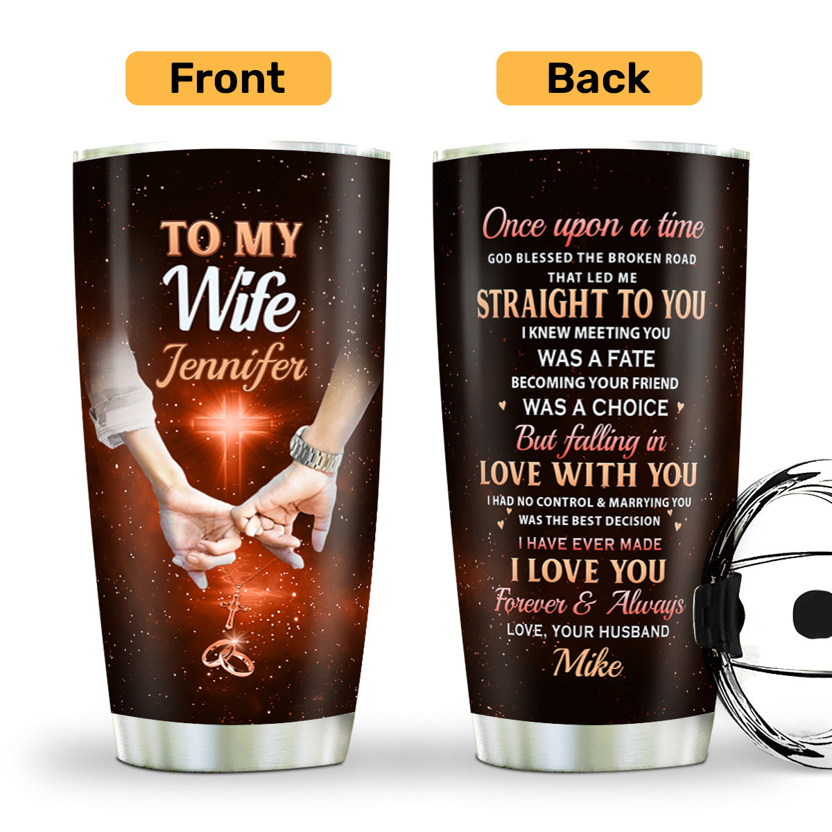 Inspirational Verse - Personalized Stainless Steel Tumbler