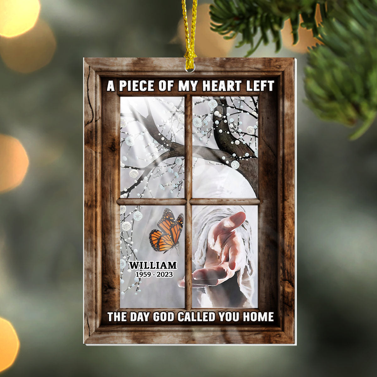 Sentimental Christian Keepsake - Personalized Acrylic Ornament GOJS10104