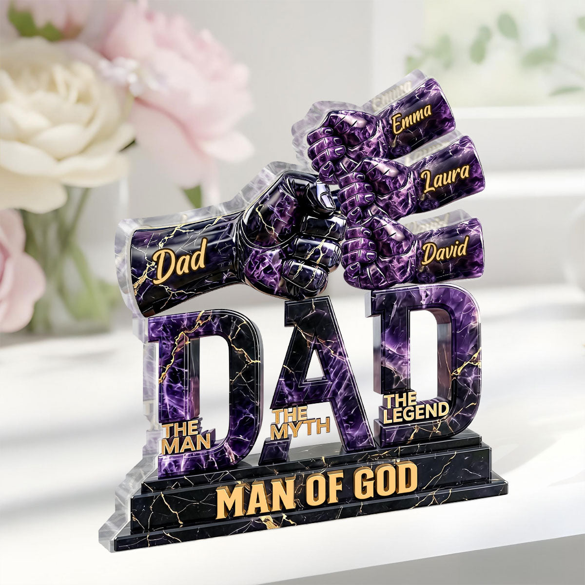 The Man The Myth The Legend - Personalized Acrylic Plaque GAPJS10056