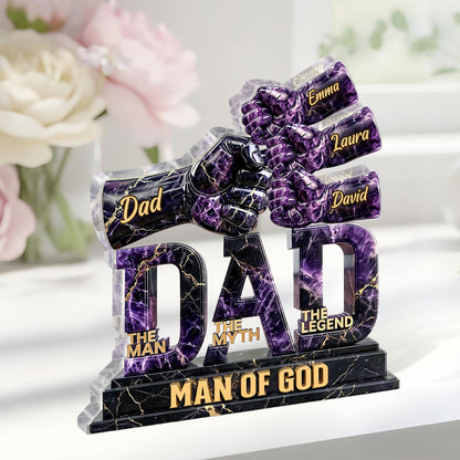 The Man The Myth The Legend - Personalized Acrylic Plaque GAPJS10056