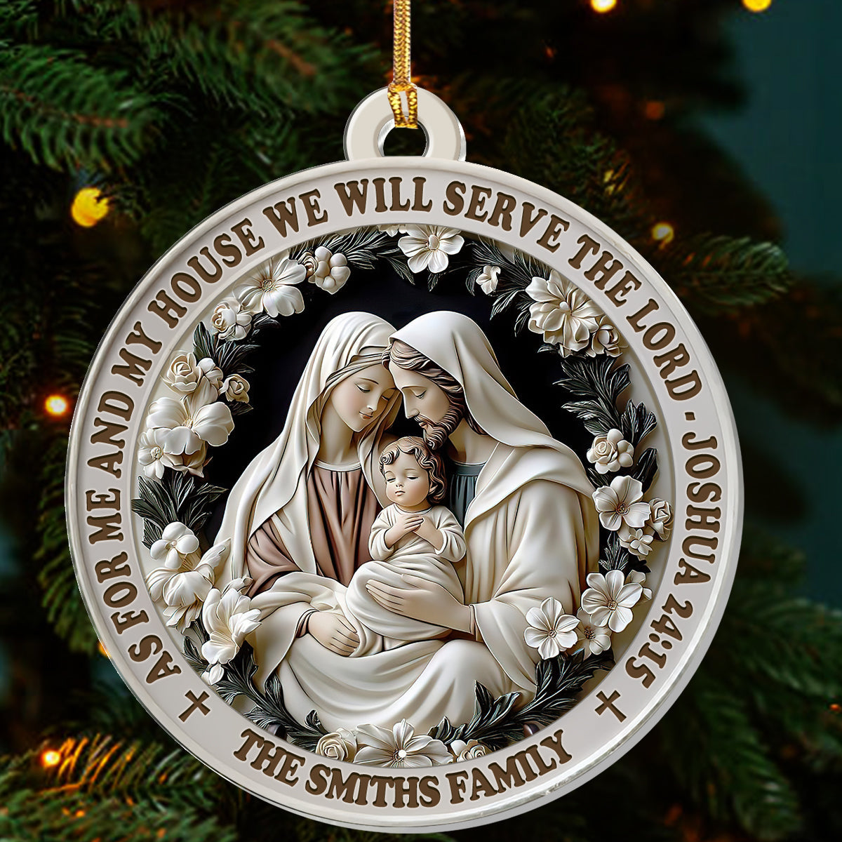 Faith Quote - Personalized Acrylic Ornament - Christian Home Decor GOJS10021