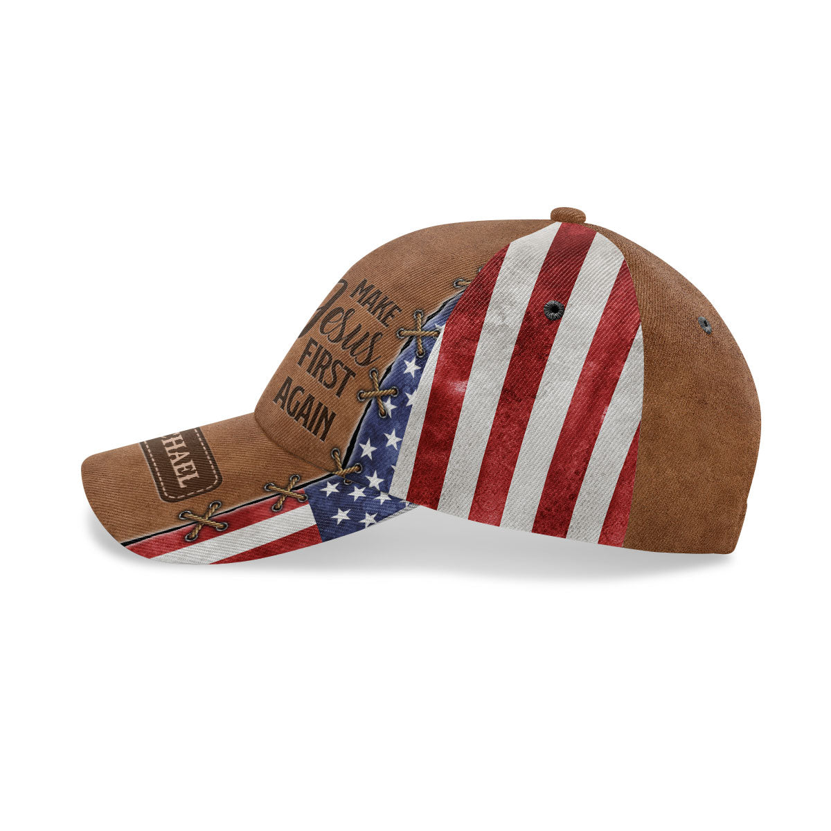 Make Jesus First Again - Personalized Classic Cap - Faith Christian