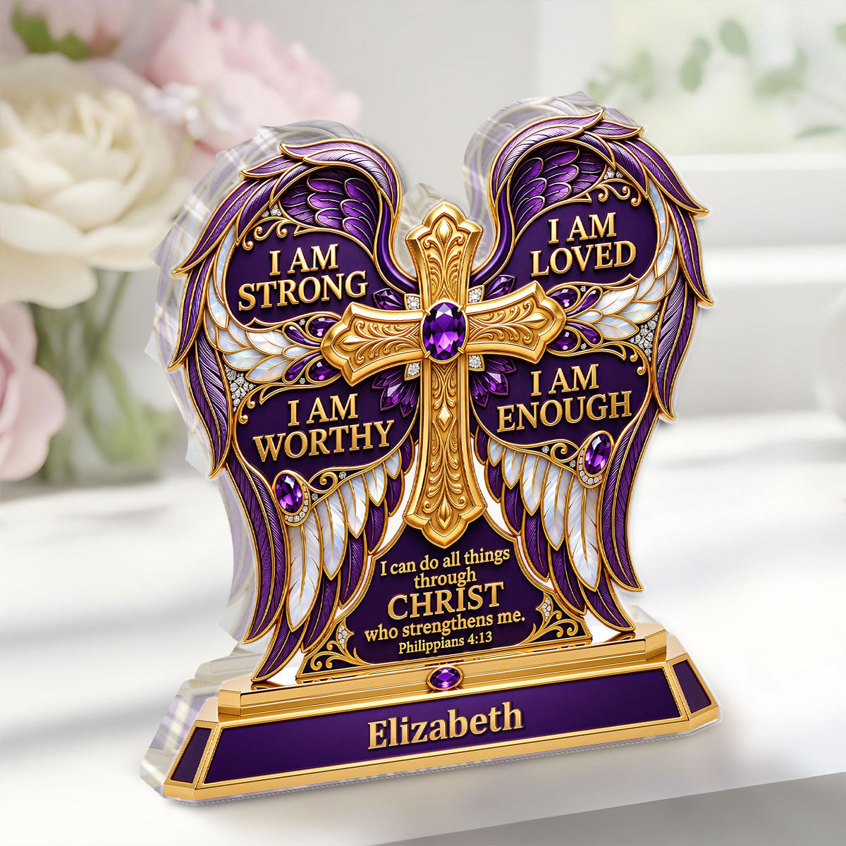 I Can Do All Things Through Christ - Custom Acrylic Plaque GAPJS10018