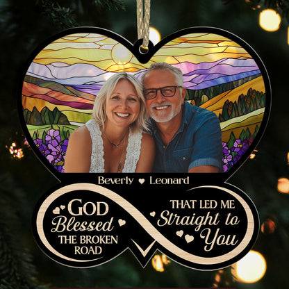 To My Loving Wife - Personalized Suncatcher Ornament - Gift for Wife GOJS10246