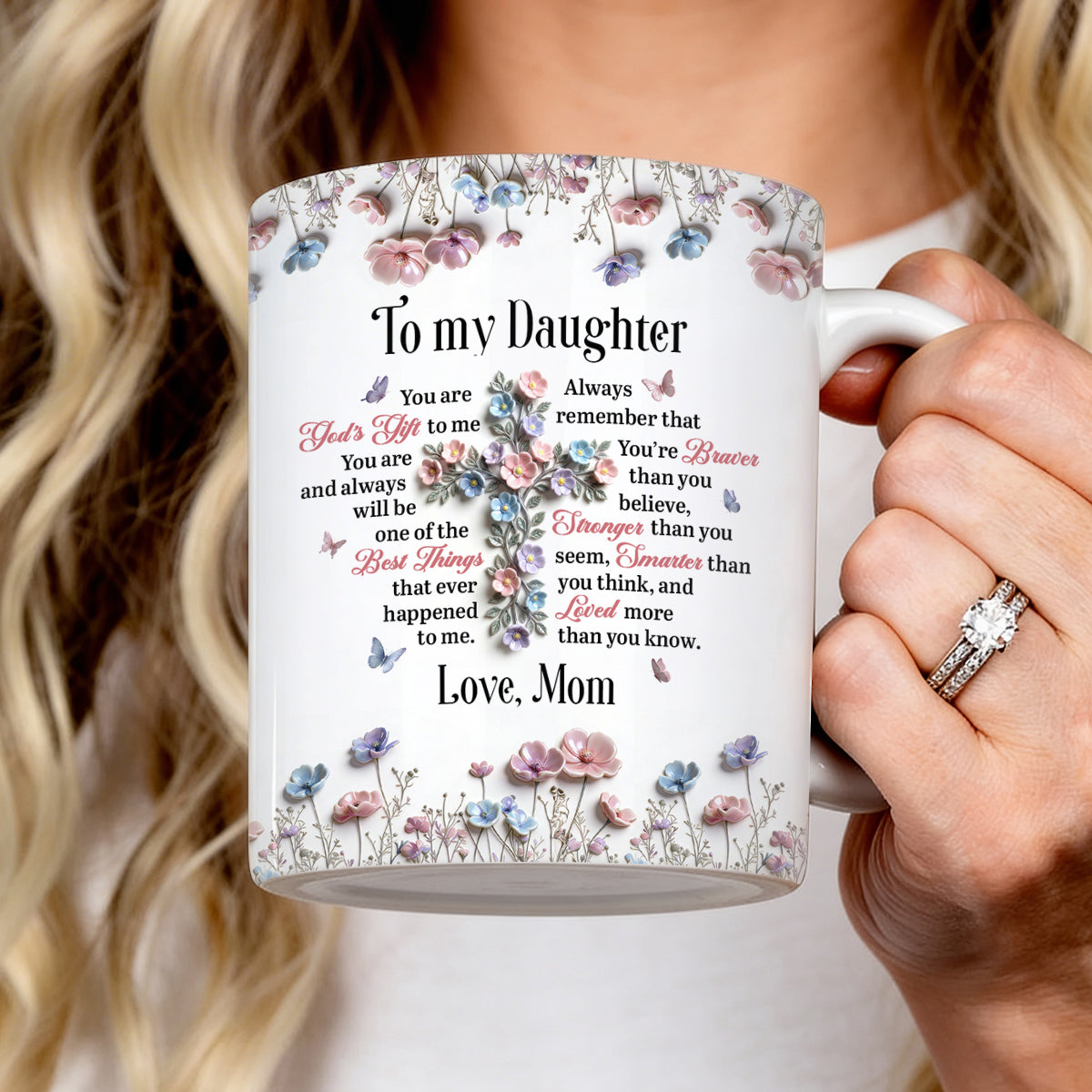 You Are Loved More Than You Know - Personalized Ceramic Coffee Mug