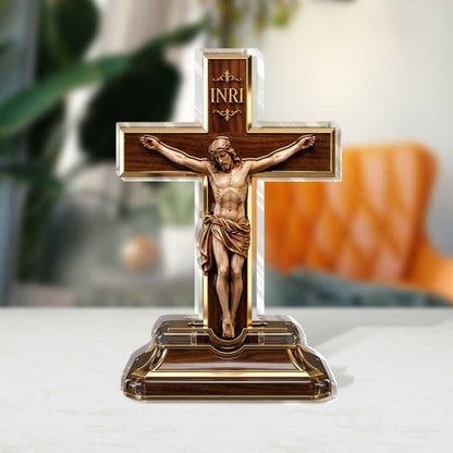 Jesus on the Cross - Custom Shaped Acrylic Plaque GAPJS10068