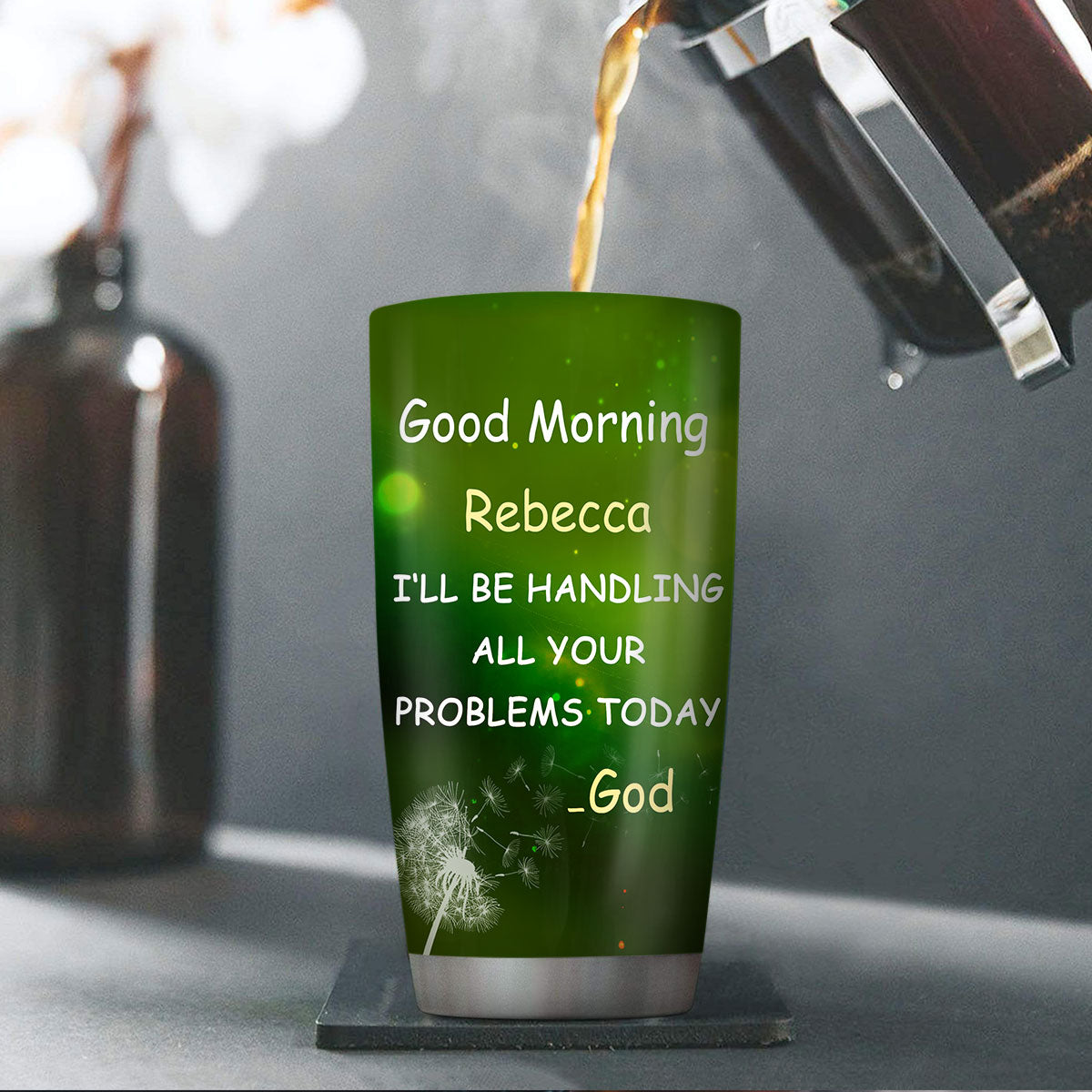 Inspirational Quote - Personalized Stainless Steel Tumbler 20oz