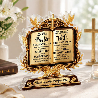 A Pastor After God’s Heart - Personalized Acrylic Plaque GAPJS10028