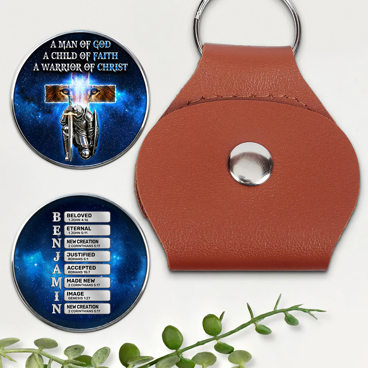 A Man Of God - Personalized Pocket Hug Keepsake
