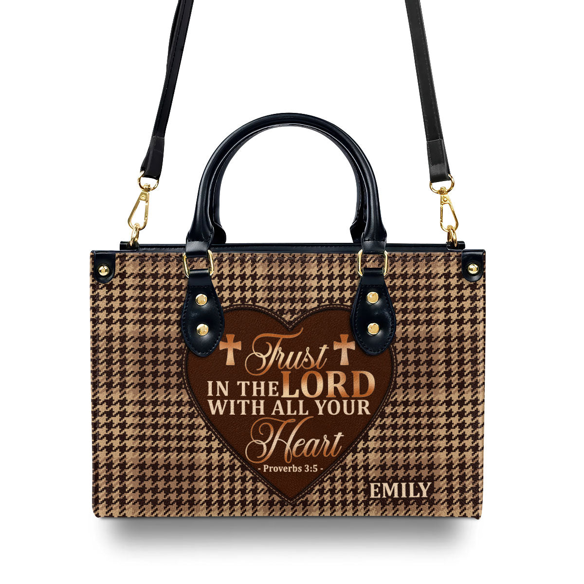 Trust In The Lord - Personalized Leather Handbag GMJSLB200034