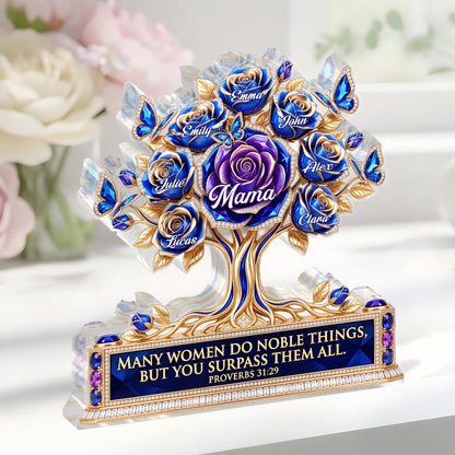 Proverbs 31:29 Gift for Mom - Personalized Acrylic Plaque GAPJS10004