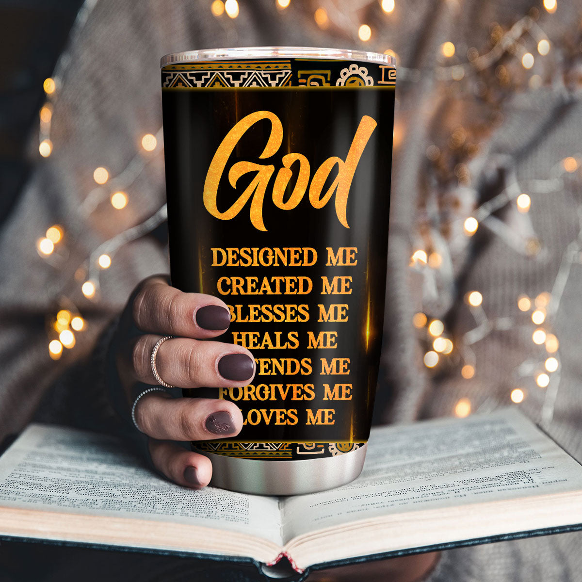 God Designed Me - Personalized Stainless Steel Tumbler