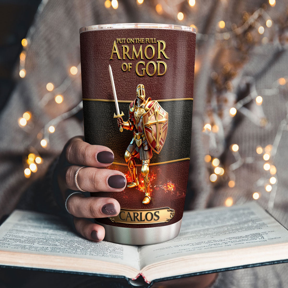 Armor Of God - Personalized Stainless Steel Tumbler