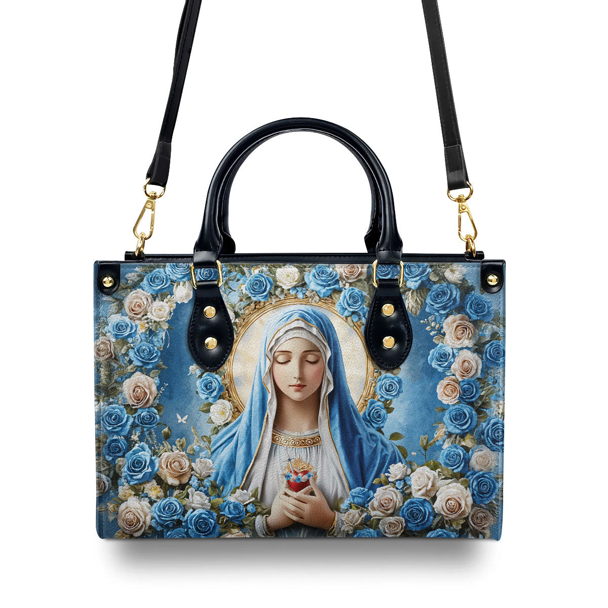 Faith-Inspired Leather Handbag - Floral Christian Gift GMJSLB200097