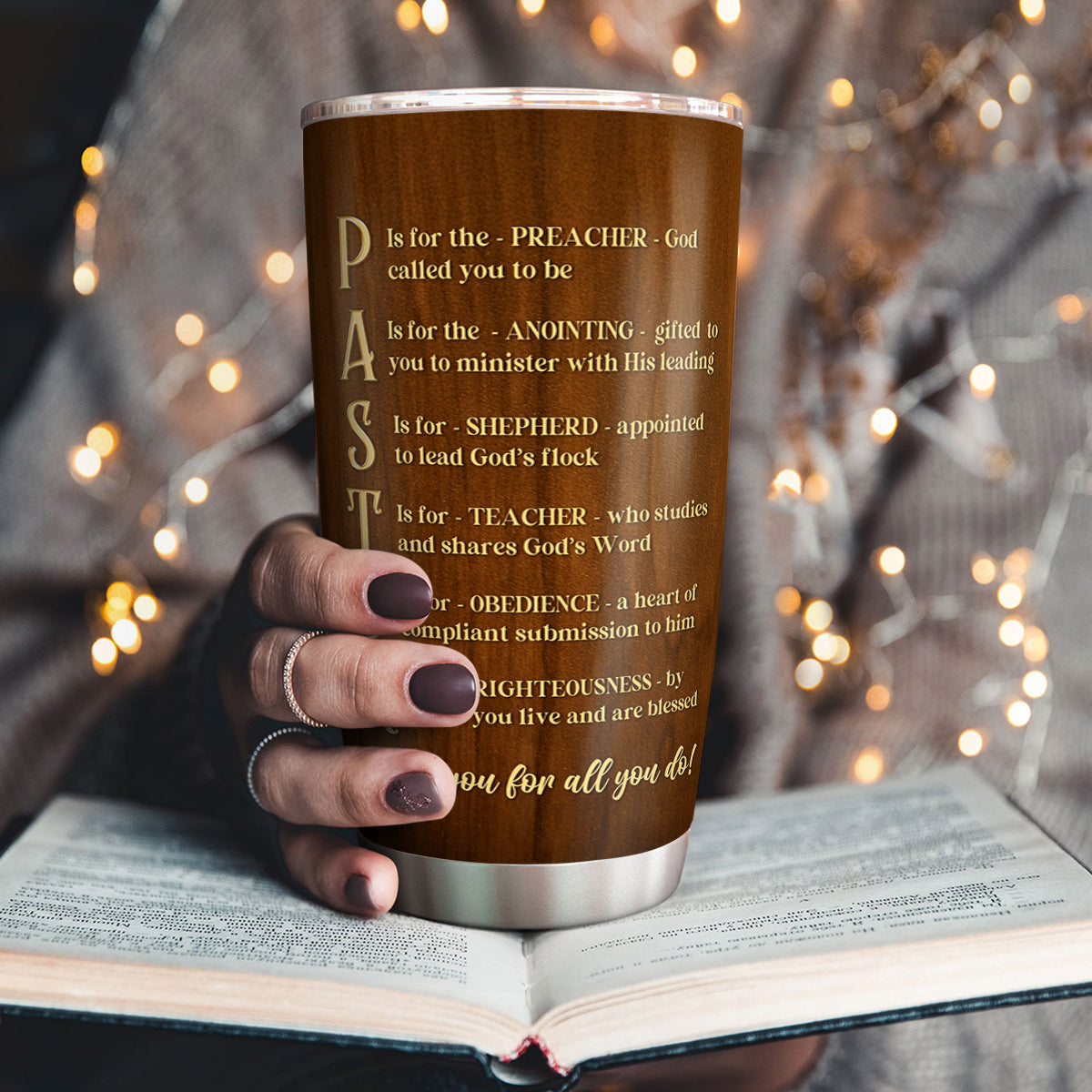 God Says You Are - Personalized Stainless Steel Tumbler
