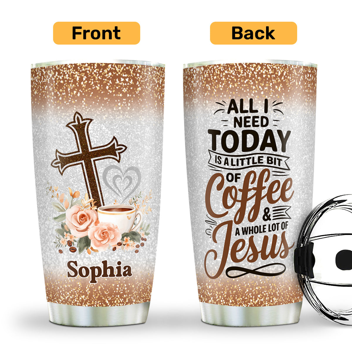 Faith Quote - Personalized Stainless Steel Tumbler