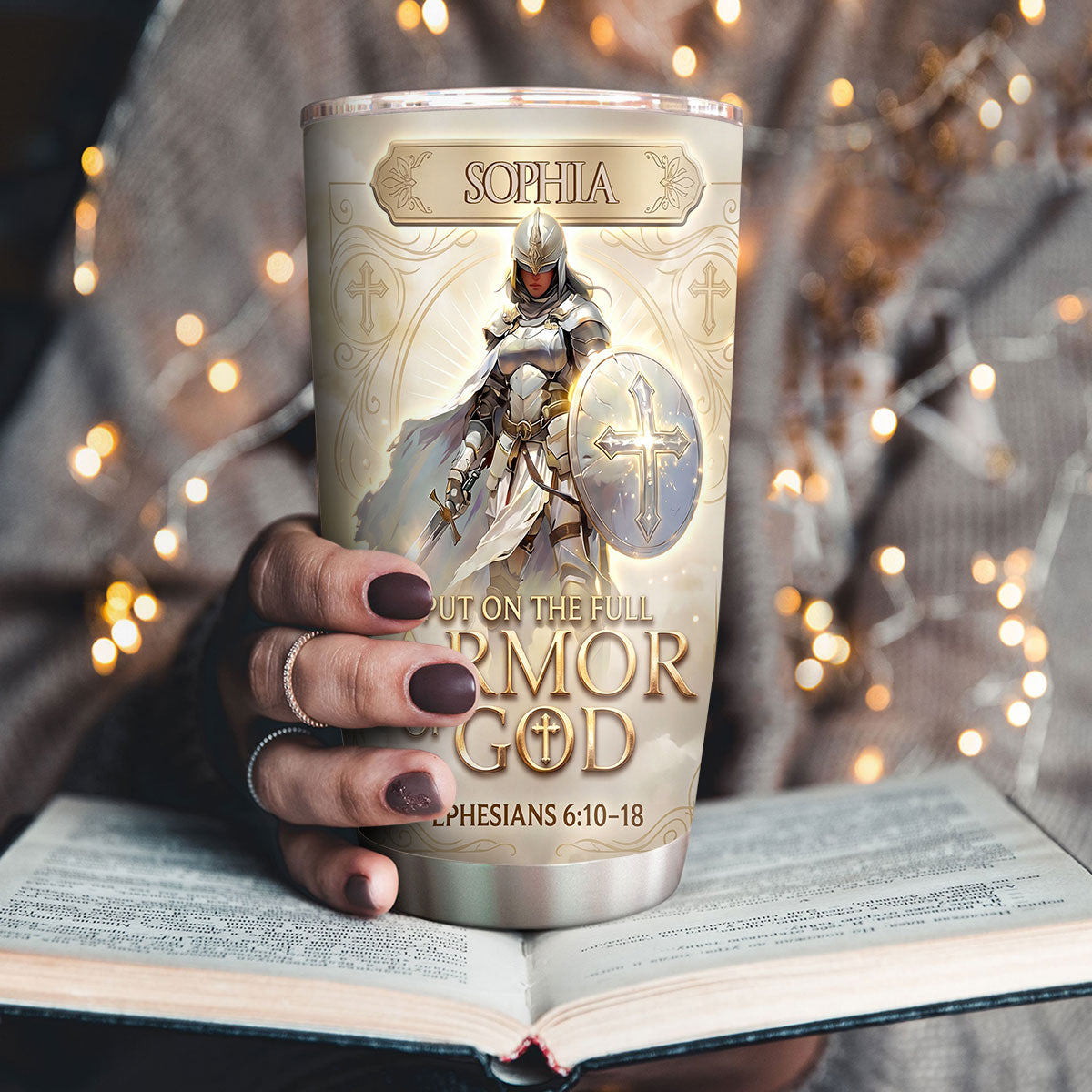 Armor Of God - Personalized Stainless Steel Tumbler Faithful Drinkware