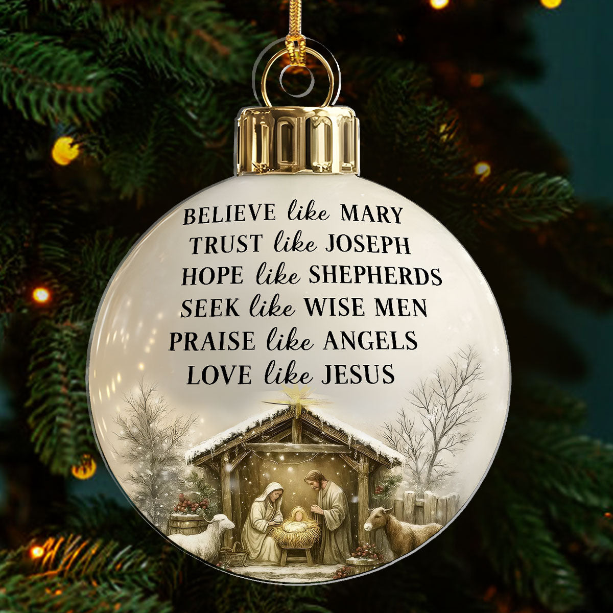 Nativity Christmas - Acrylic Ornament GOJS10031
