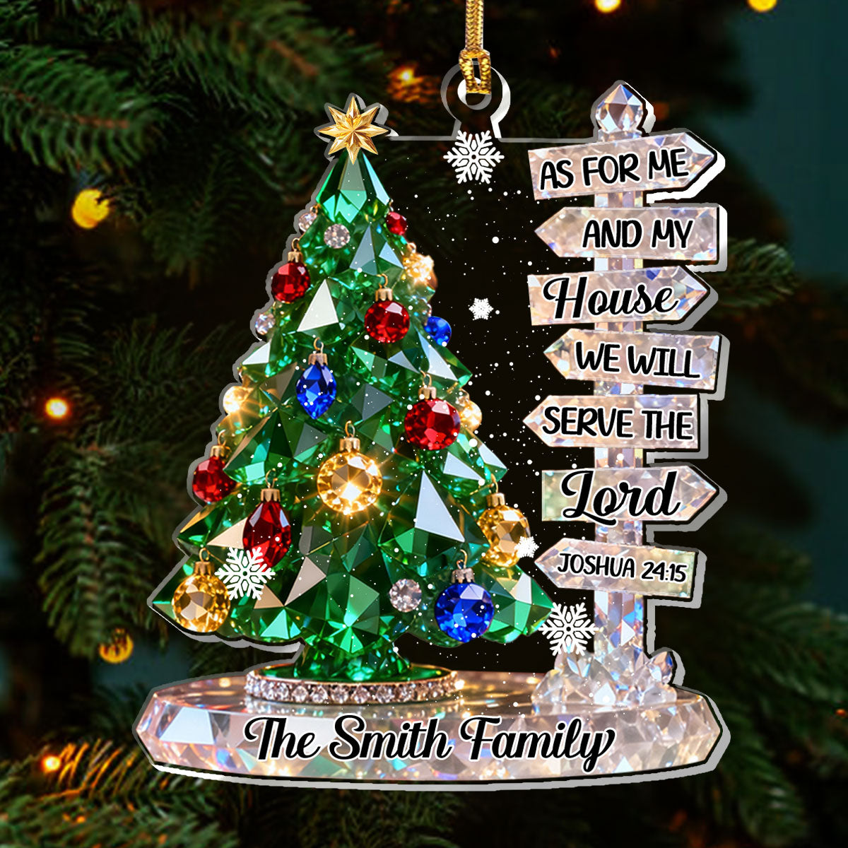 Bible Verse - Personalized Acrylic Ornament GOJS10027