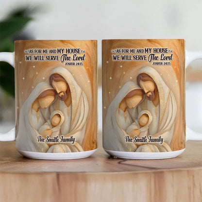 As For Me And My House - Custom Name Coffee Mug
