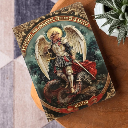 Defender Of Heaven - Personalized Leather Cover Notebook GMJSNB200019