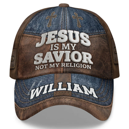 Jesus Is My Savior - Personalized Classic Cap - Christian Faith
