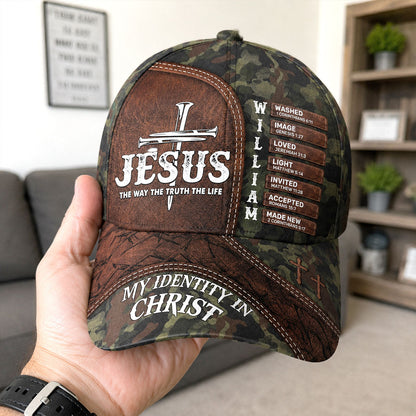 Jesus The Way The Truth The Life - Personalized Classic Cap