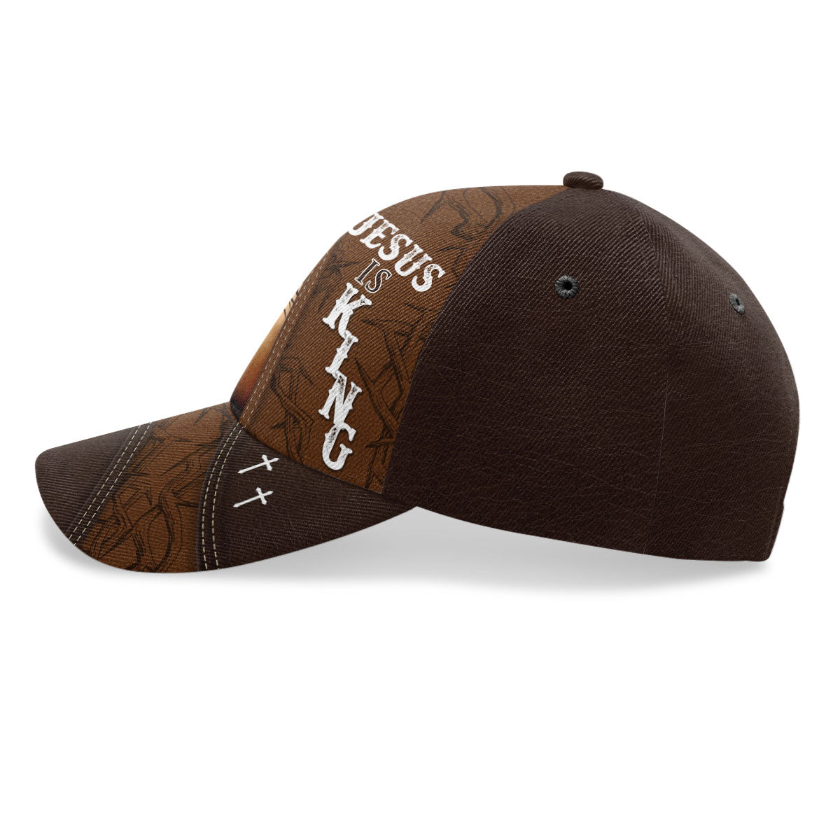Jesus Is King - Personalized Classic Cap - Christian Gift for Him
