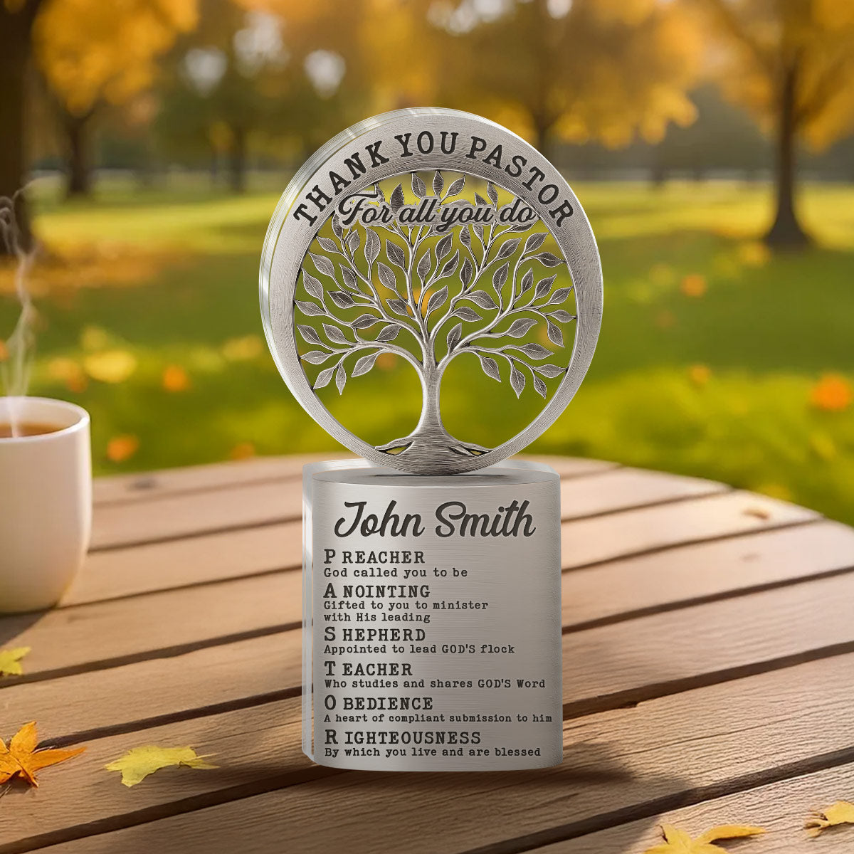 Thank You Pastor - Personalized Acrylic Plaque - Christian Gift GAPJS10214