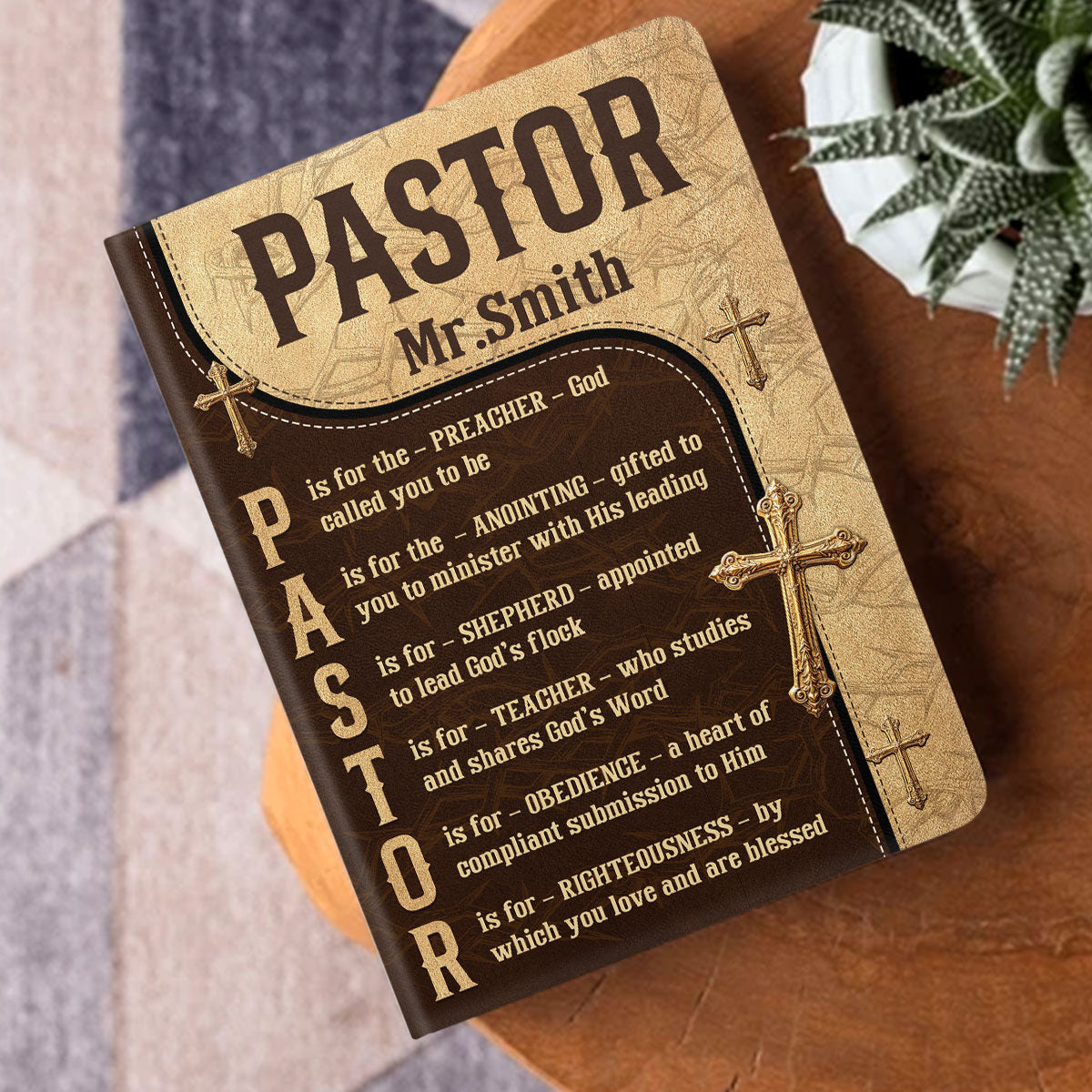 Thank You For All You Do - Personalized Leather Notebook GMJSNB200063