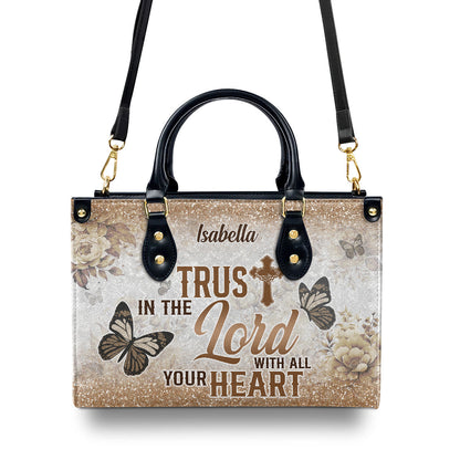 Trust In The Lord - Personalized Leather Handbag GMJSLB200021