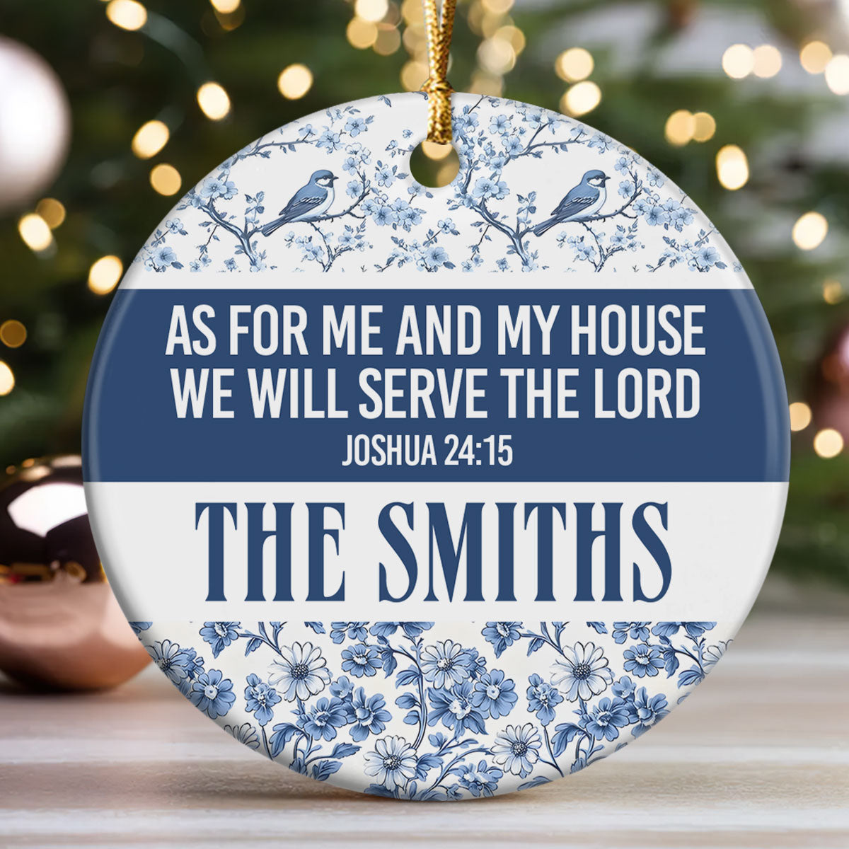 Faith Quote - Personalized Ceramic Ornament GOJS10100