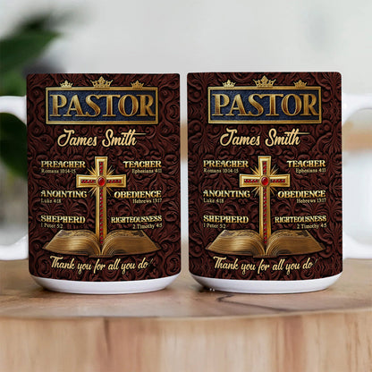 Faith Gift for Pastor - Personalized Ceramic Mug