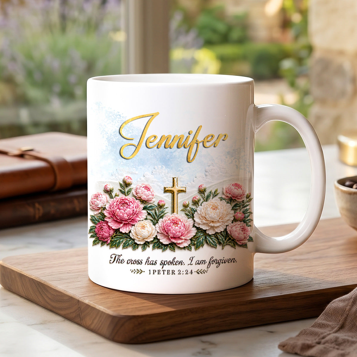 I Am Forgiven - Personalized Christian Coffee Mug