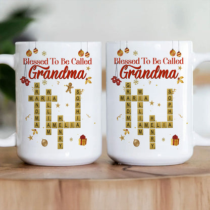 Blessed To Be Called Grandma - Personalized Ceramic Coffee Mug