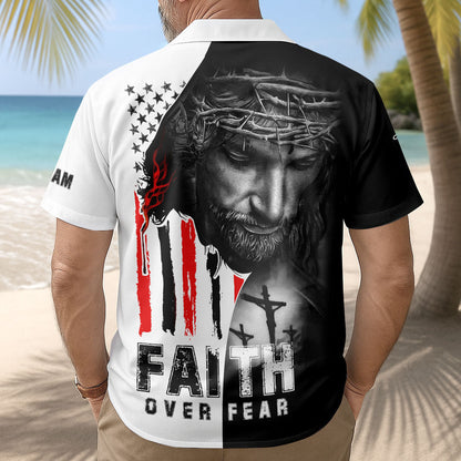 Faith Over Fear - Custom Hawaiian Shirt - Christian Apparel