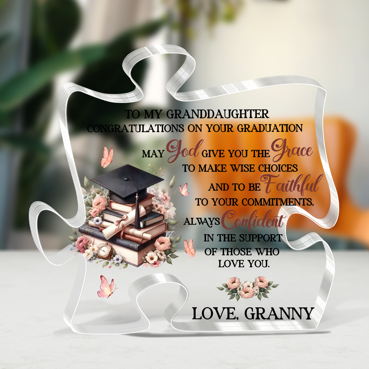 May God Give You The Grace - Personalized Shaped Acrylic GAPJS10274