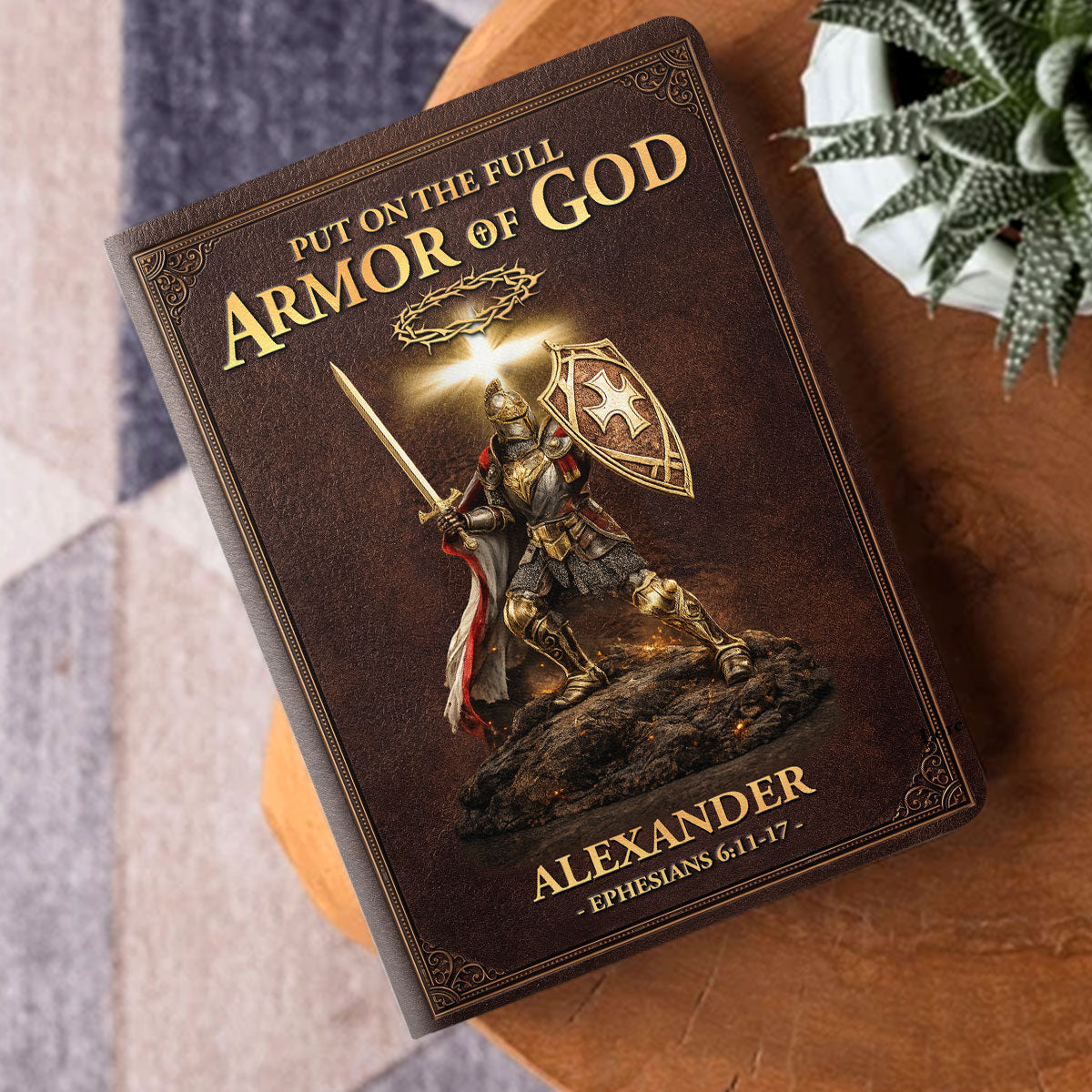 Armor of God - Personalized Leather Cover Notebook GMJSNB200010