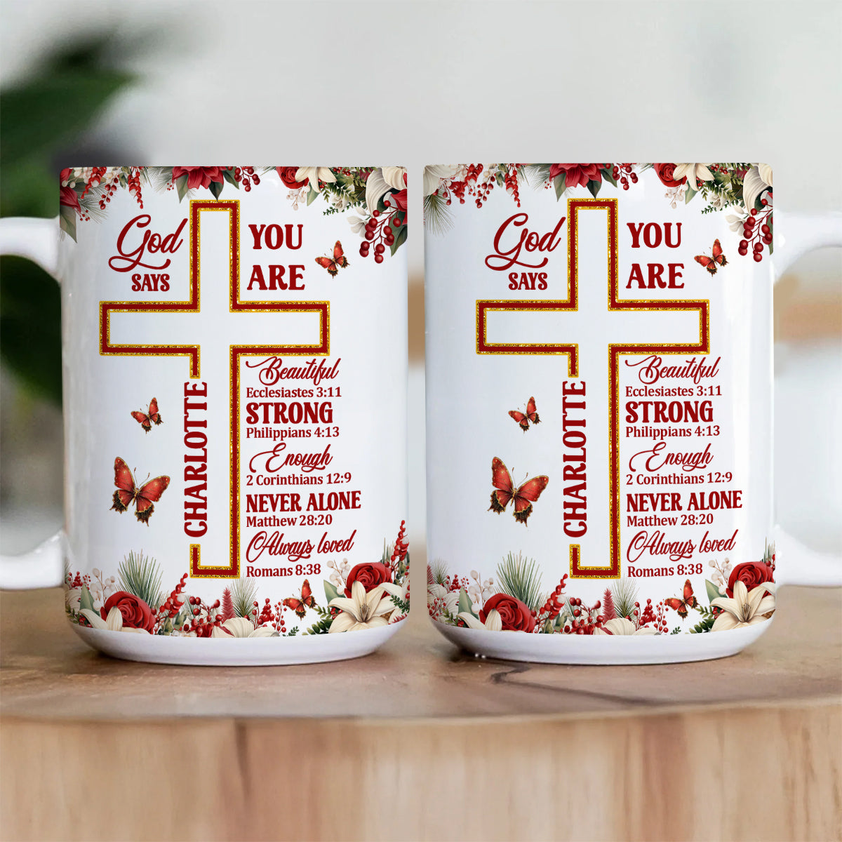 God Says You Are - Personalized Ceramic Coffee Mug