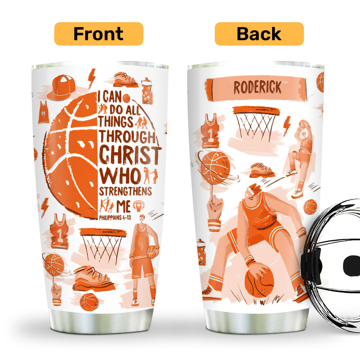 I Can Do All Things Through Christ - Personalized Tumbler