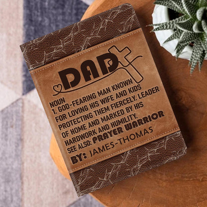 Dad Definition - Personalized Leather Cover Notebook GMJSNB200110