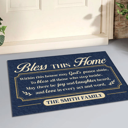 Peace In This Home - Personalized Doormat